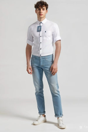 Shirt Men Regular Fit And Spread Collar Casual Shirt .