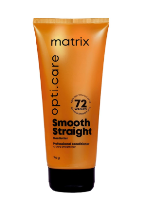 Matrix Opti Care Smooth Straight Professional Conditioner for Ultra Smooth Intensely Moisturized Hair with Shea Butter, Paraben Free,