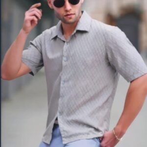 Down Shoulder Shirt Men Regular Fit Solid Cut Away Collar Casual Shirt Special price .