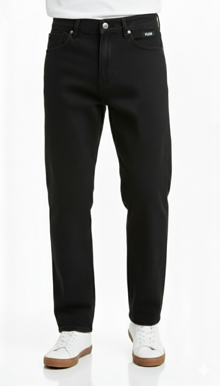 Men’s Black Straight Fit Jeans