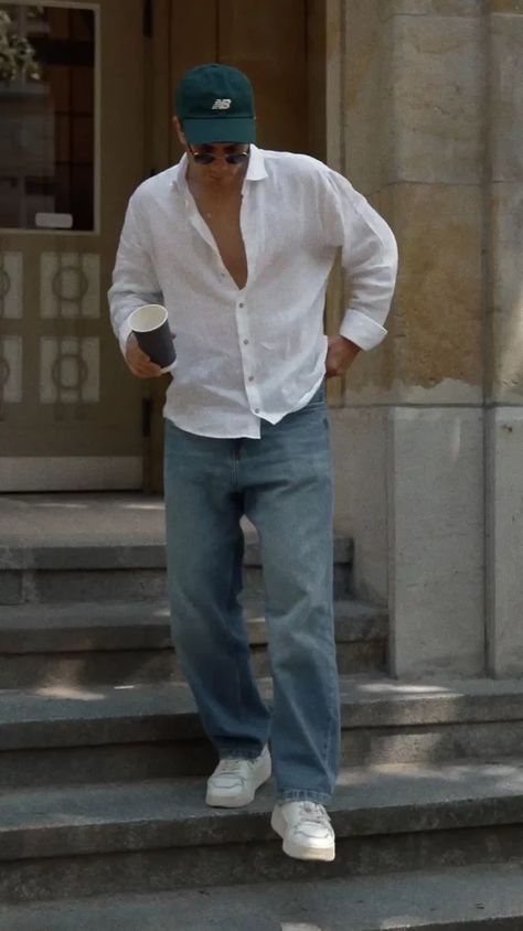 Men’s White Casual Shirt – Premium Branded White Shirt for Men