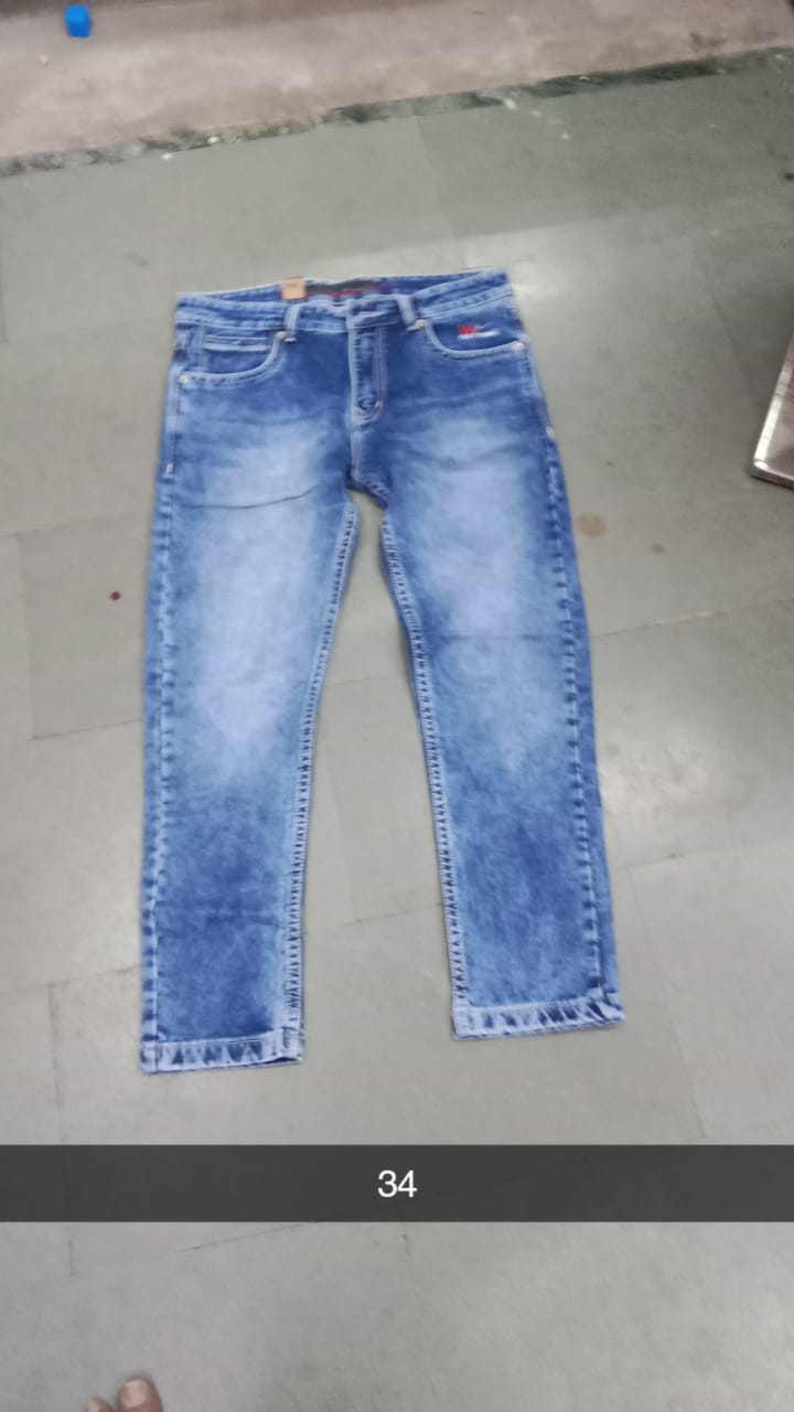 Men’s Light Blue Slim Fit Branded Jeans