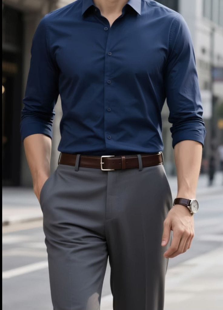 Men Shirt, Pink Shirt, Checked Shirt, Cotton Shirt, Casual Wear, Office Wear Shirt, FashionStyleHub