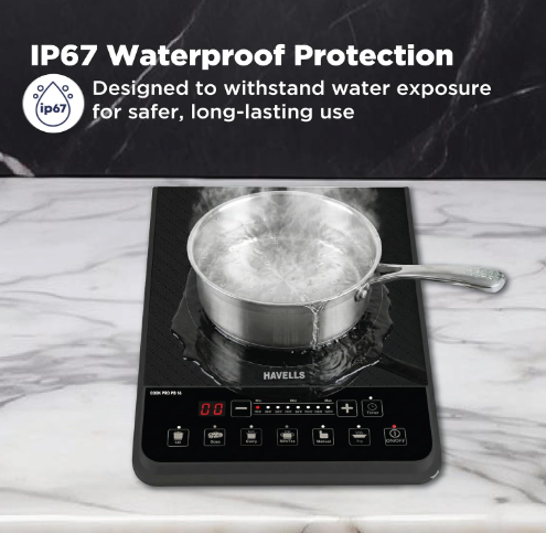 Havells Cook Pro PB 16 Induction Cooktop| Black - Image 2